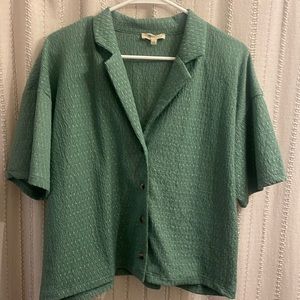 Madewell crinkle button down